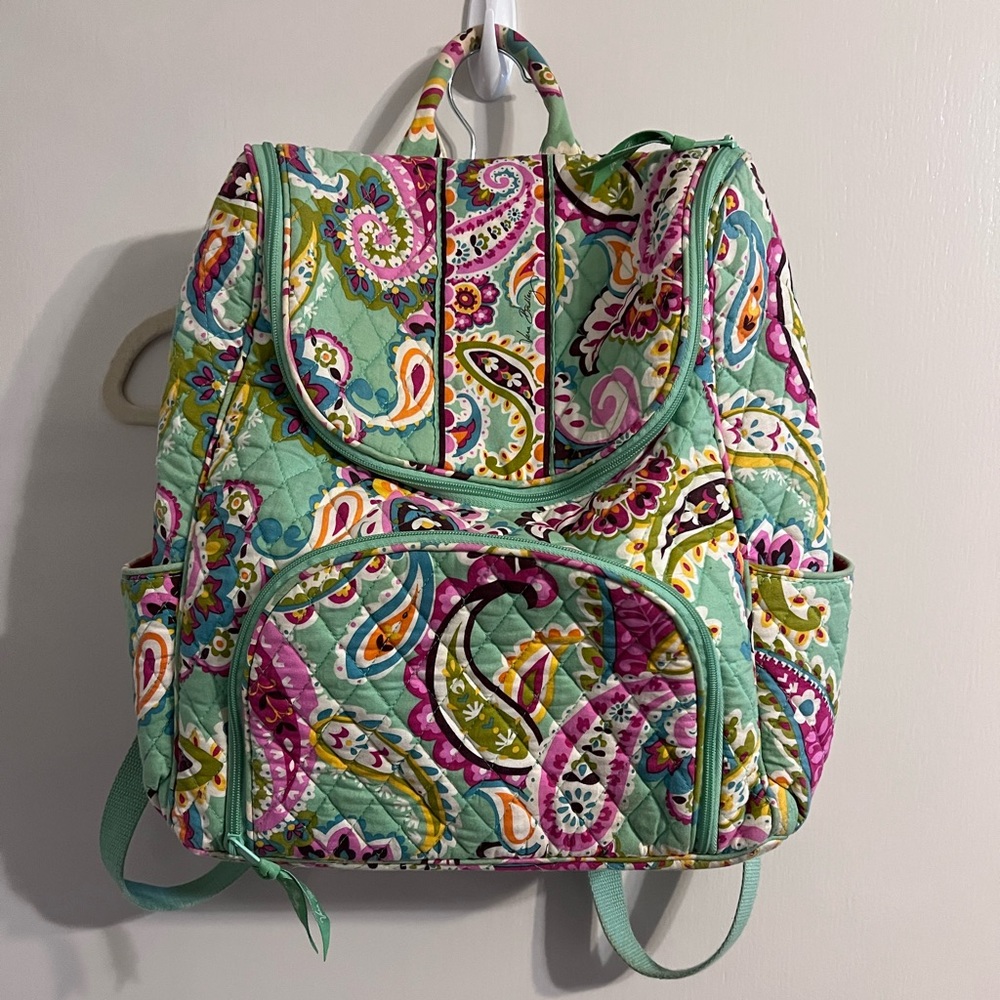 Vera Bradley Tutti Frutti green and pink backpack